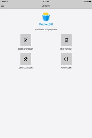 Pocketbill Registrierkassen App screenshot 2