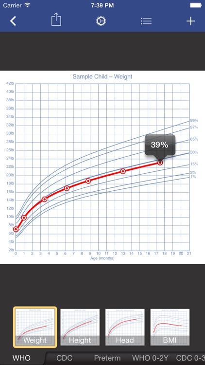 Growth: baby & child charts screenshot-3