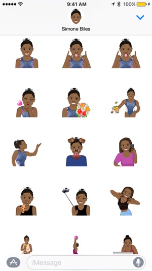 Simone Biles ™ by Moji Stickers(圖3)-速報App