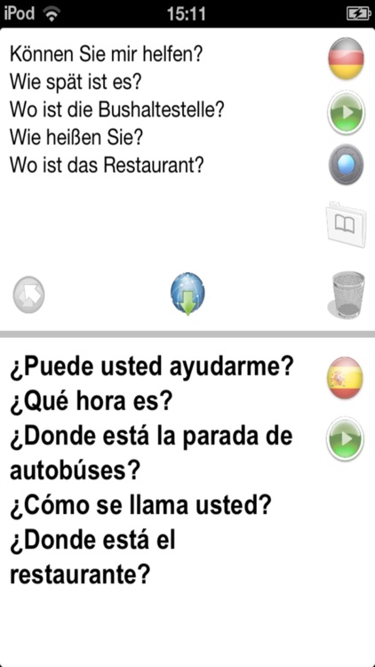 De-Es Offline Photo Translator and Dictionary with Voice - translate text and pictures without Internet between German and Spanish