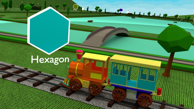 Preschool Shapes Learning Game - 3D Train For Kids