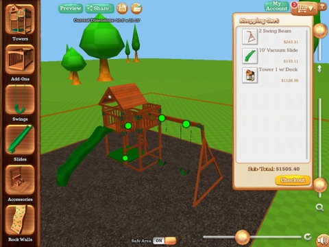 Backyard Discovery Swing Set Configurator screenshot 4