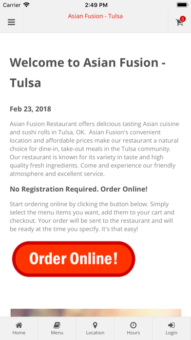 How to cancel & delete Asian Fusion Tulsa from iphone & ipad 1