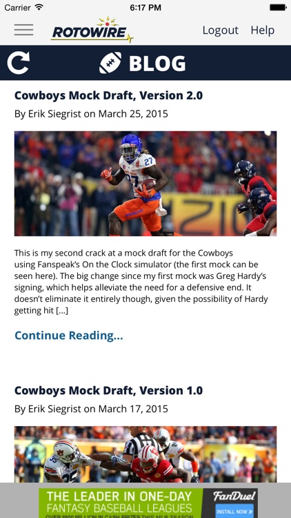 RotoWire.com Fantasy News Center screenshot-3
