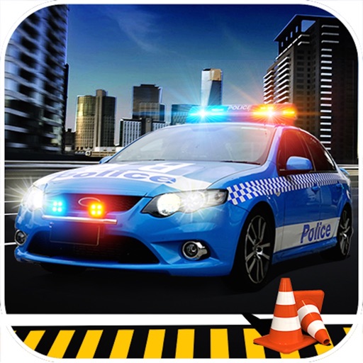 3D Police Parking : New extreme heavy driving skill test car Parking Game icon