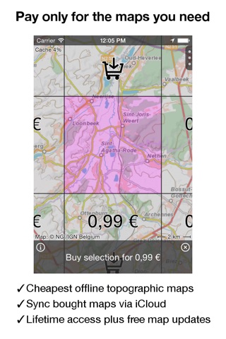 Topo GPS Belgium screenshot 2