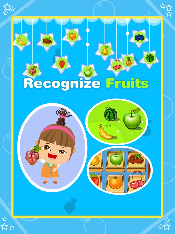 Amy认识水果-学习认识水果免费儿童小游戏