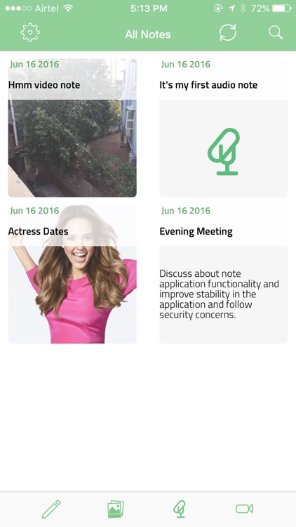 Note Pack - photo, audio, video and text notes