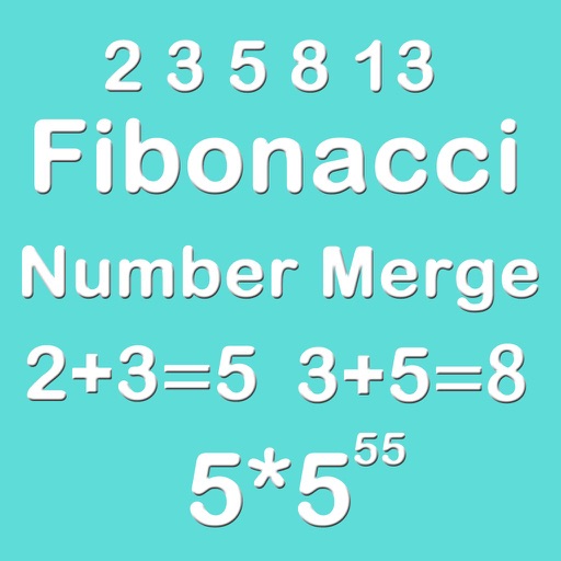 Number Merge Fibonacci 5X5 - Merging Number Block Icon