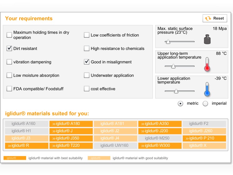 Bar stocks product finder