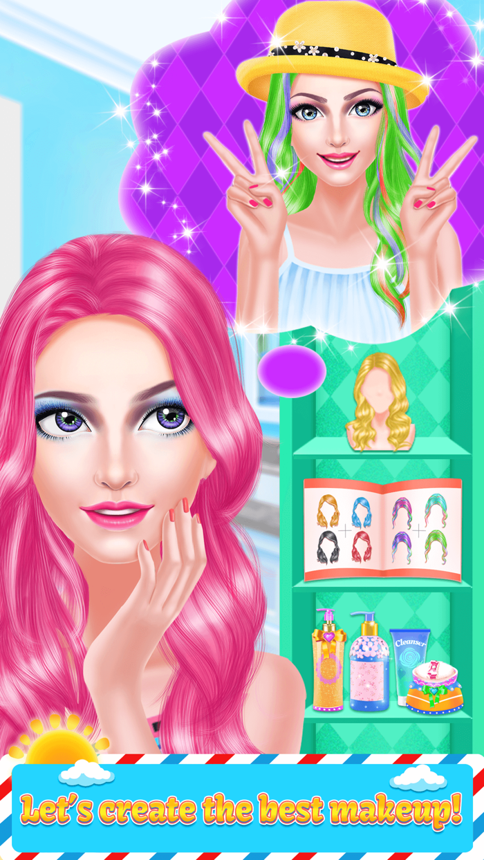Fashion Girl Hair Style Beauty Salon Game for Girl