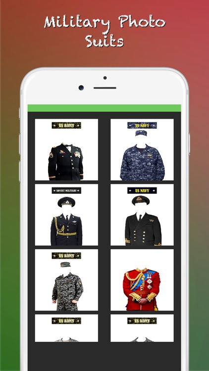 Military Photo Suits