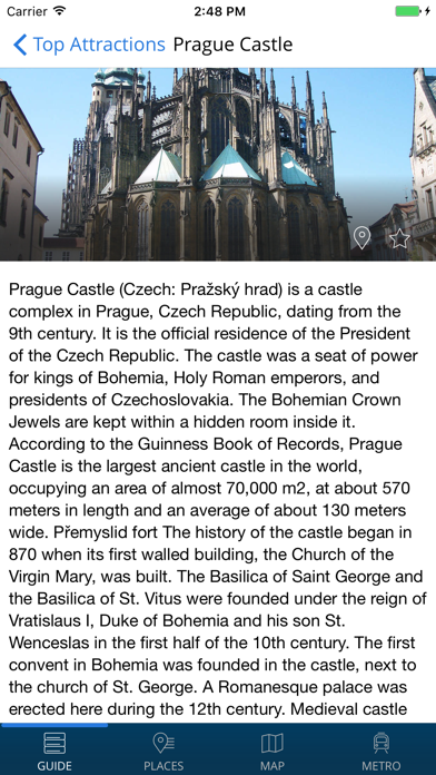 Prague Travel Guide with Offline Street Map screenshot 2