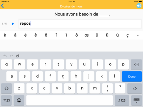 Dictée de mots CM1 - náhled