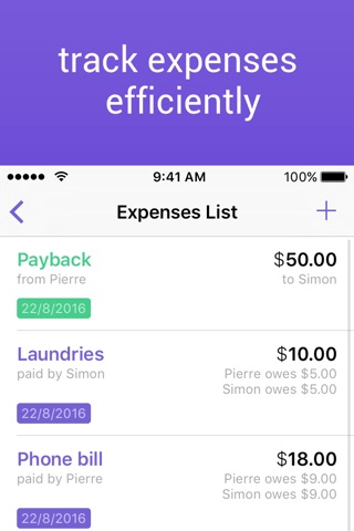 FriendCash 3 -  Manage Expenses With Friends screenshot 2