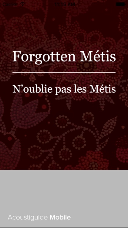 Forgotten Métis