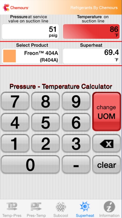 Chemours PT Calc screenshot-3