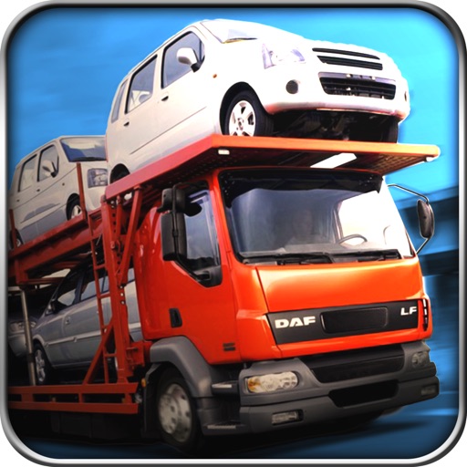 City Car Transport - Cargo Trailer Truck Icon