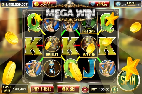 Cleopatra Queen of Egypt Casino Slots Pro screenshot 4