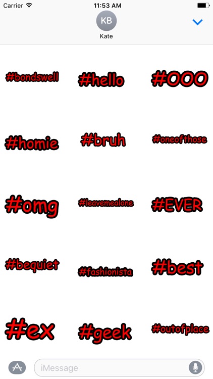 Hipster Hashtag - 111 Expressive Stickers