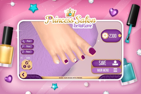 Toe Nail Game: Princess Salon for Fashion Pedicure screenshot 3