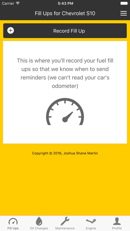 Engine Buddy - Oil Changes and Auto Records