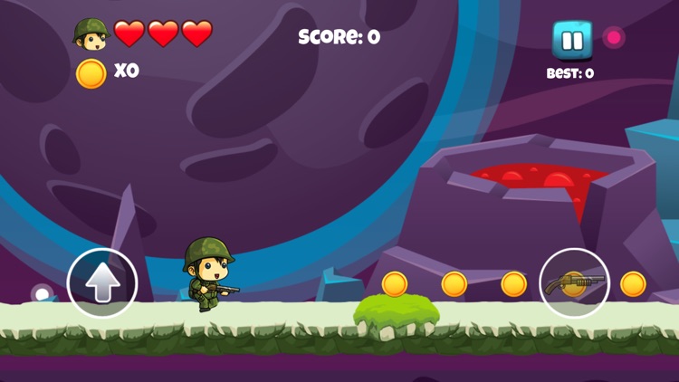 Tiny Soldier vs Aliens - Adventure Games for Kids screenshot-3