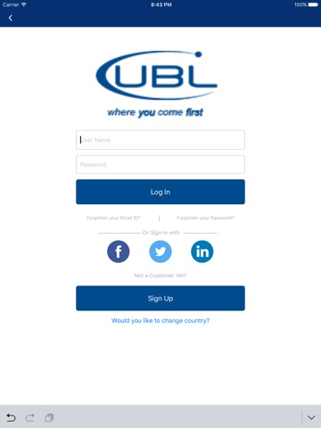 UBL UK NetRemit screenshot 2