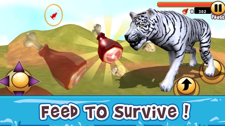 3D Wild White Tiger Simulator - Animal Life