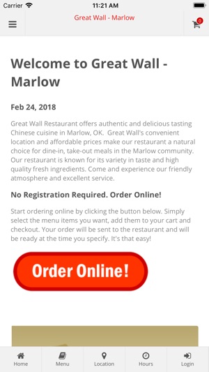 Great Wall Restaurant Marlow(圖1)-速報App