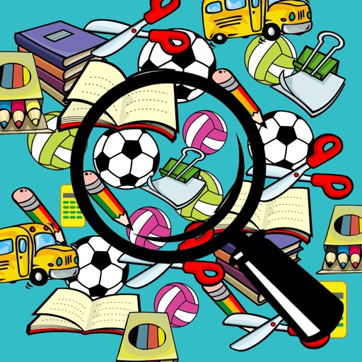 Search Hidden Objects Kids Game: Back to School Equipment editions Icon