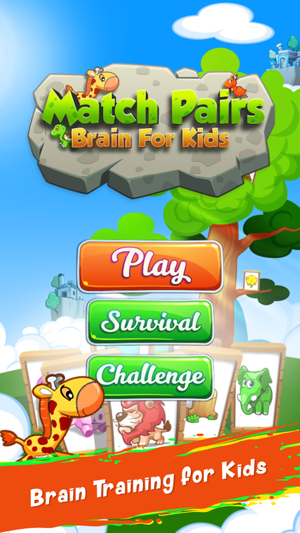 Match Pairs - Brain for Kids(圖2)-速報App