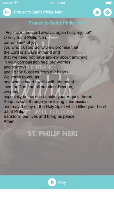 Prayer to Saint Philip Neri screenshot 2