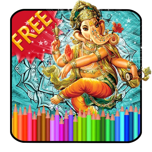 Adult Coloring Hindu Deities Icon