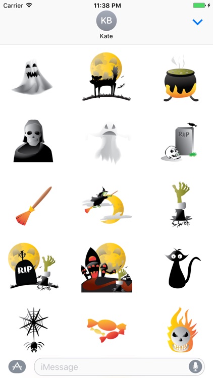 Crazy Halloween Sticker for iMessage #3