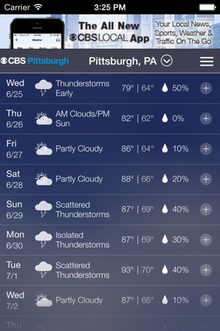 CBS Pittsburgh Weather screenshot 3