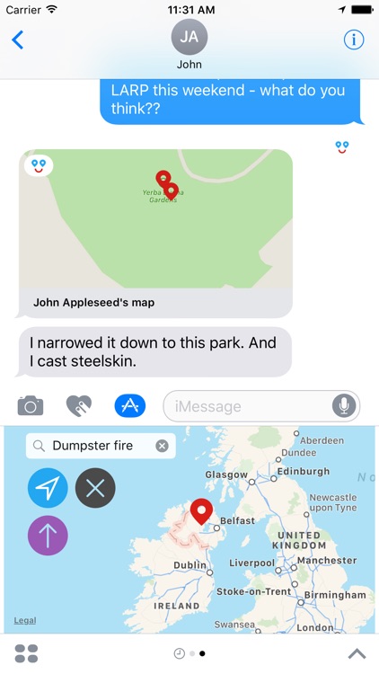 MapMap - Share locations & maps for iMessage