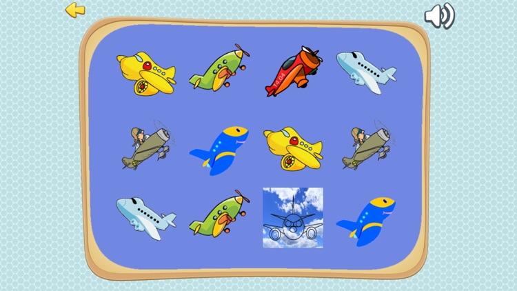 Fantasy Airplanes Classic Card Matching Game For Toddlers