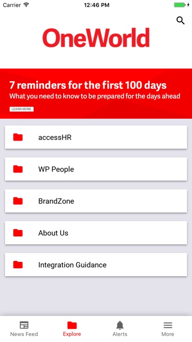 OneWorld Colleague News App screenshot 2