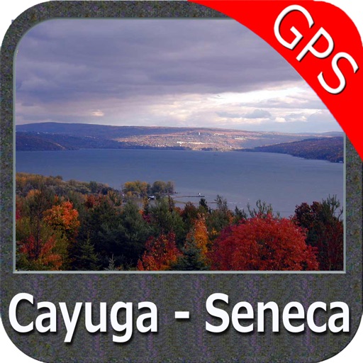 Cayuga - Seneca Lakes New York GPS fishing map icon