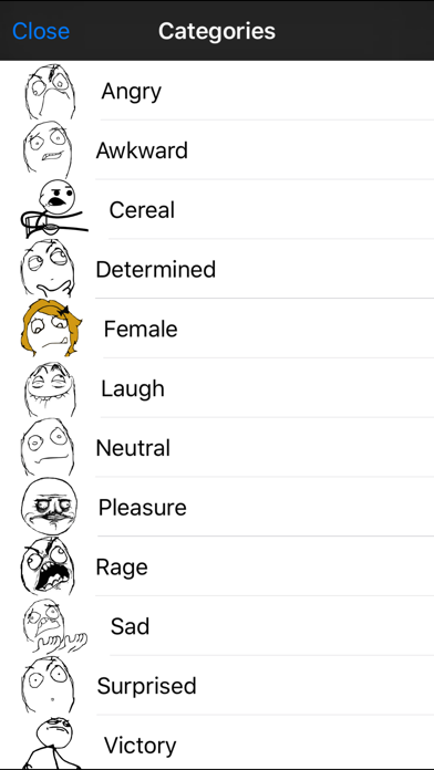 RageToSMS - Rage Faces Emoji Texting & SMS Screenshot 4