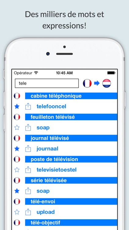 Offline French Dutch Dictionary with Voice