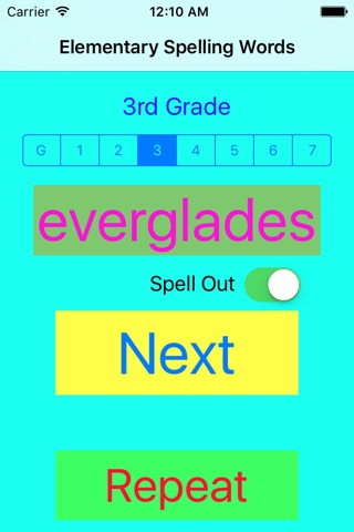 Elementary Spelling Words 2015 Practice for contest or Conduct competition screenshot 3