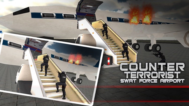 Airplane SWAT Team Force Elite Sniper Mission 3D Hostage screenshot-3