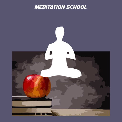 Meditation school icon