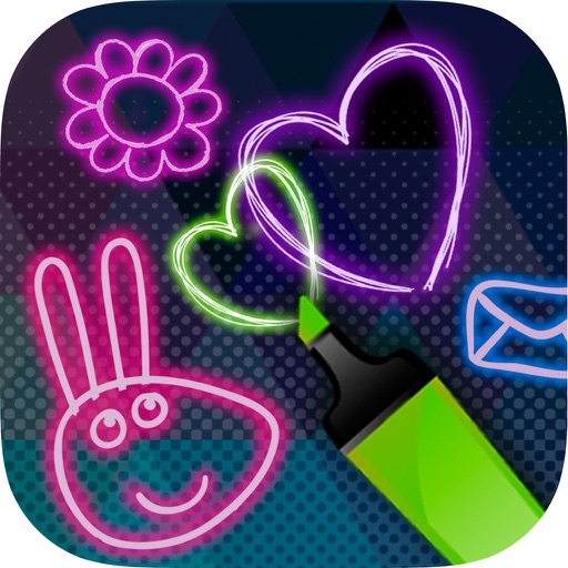 Neon drawing by Landay Apps