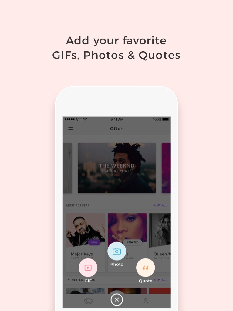 Often - Create & share your own keyboard with GIFs, Photos, & Quotes screenshot 2