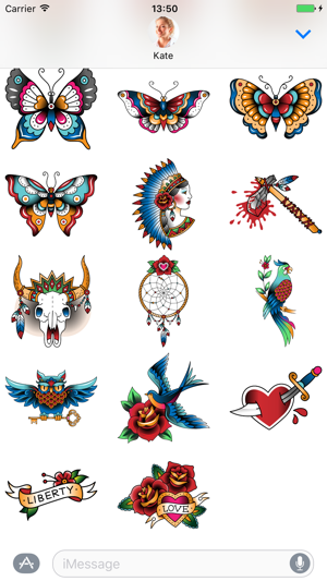 Tattoo set - Stickers for iMessage(圖3)-速報App