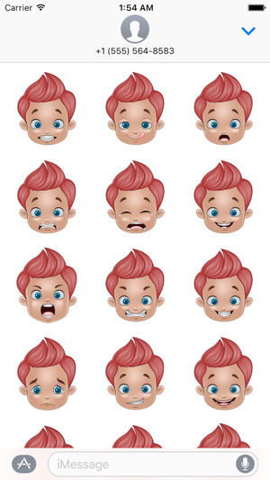 Boy Face Emoji - Sticker(圖2)-速報App