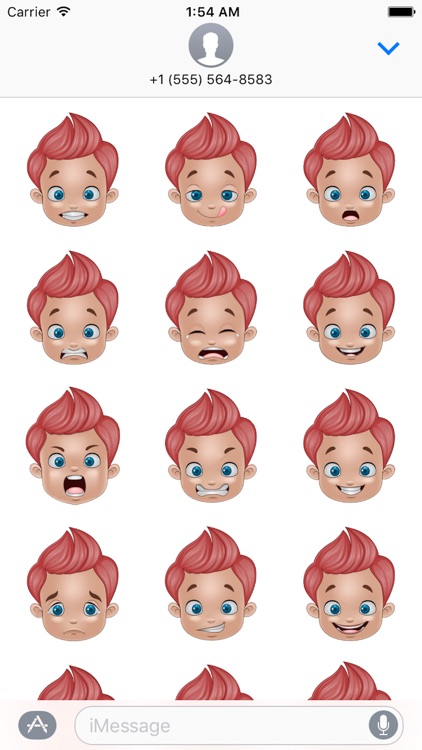 Boy Face Emoji - Sticker